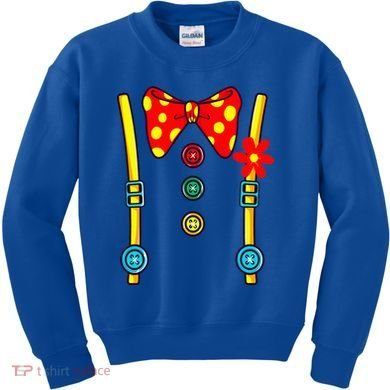 Clown Costume Halloween Circus Kids Sweatshirt