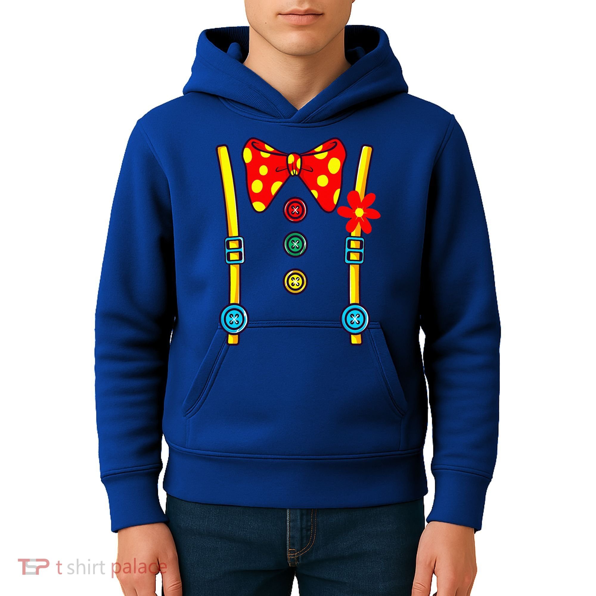Clown Costume Halloween Circus Kids Hoodie