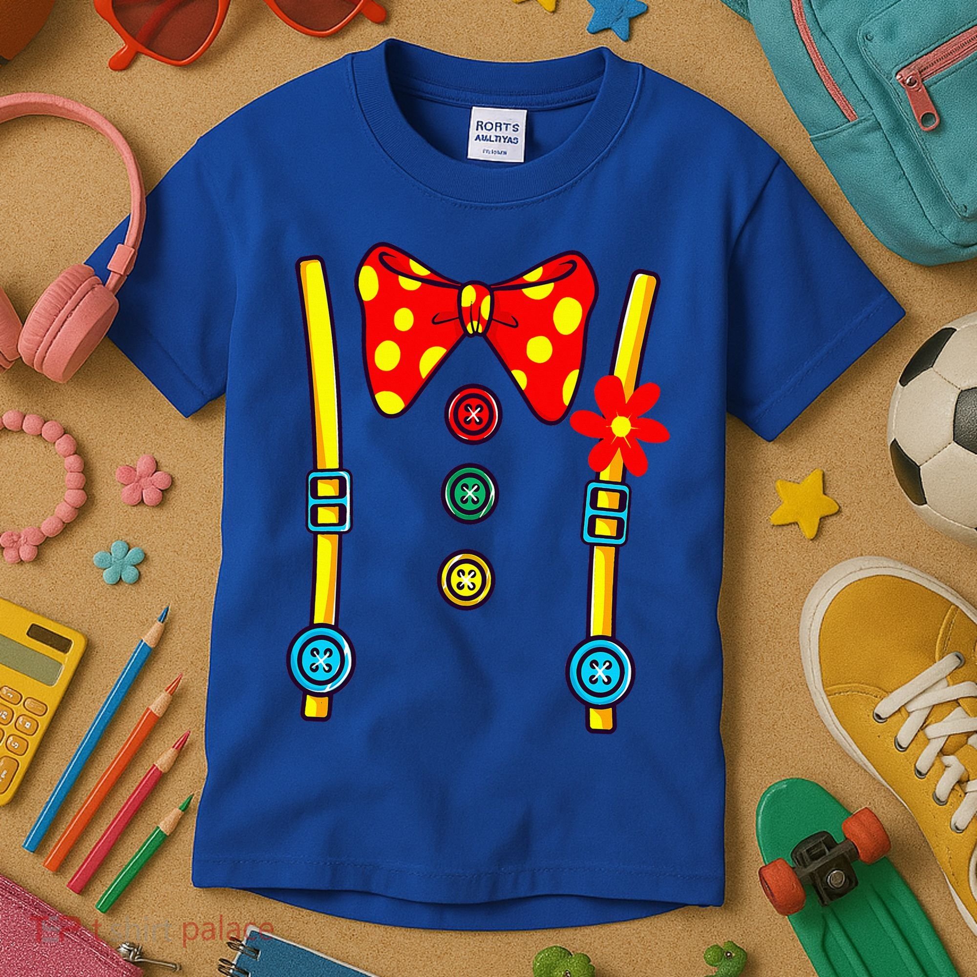 Clown Costume Halloween Circus Kids T-Shirt