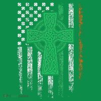 Celtic Cross Irish American Flag St. Patrick's Day Ireland Mousepad thumb 1