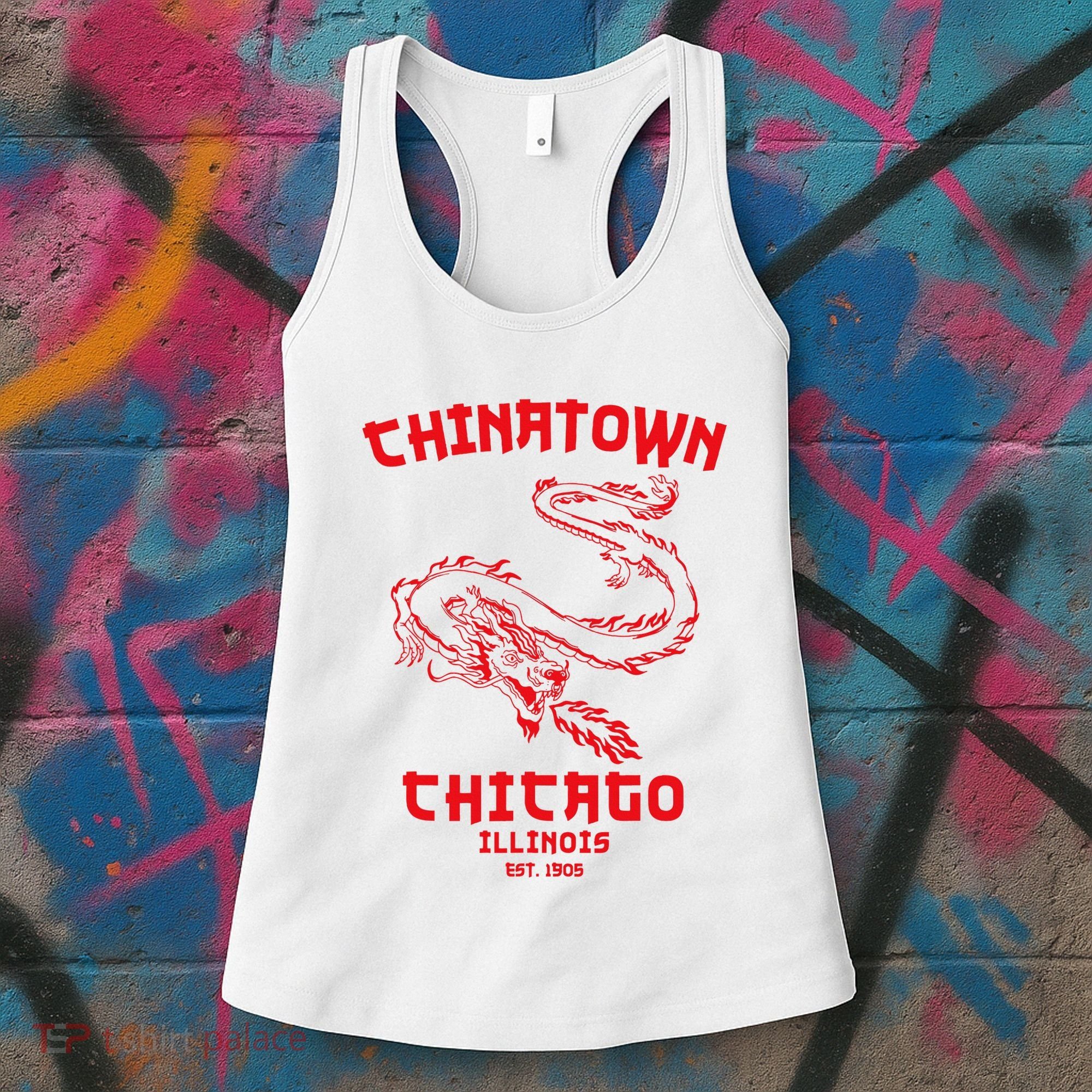 Chicago Chinatown Illinois Chinese American Loop South Side Women's Tank Top