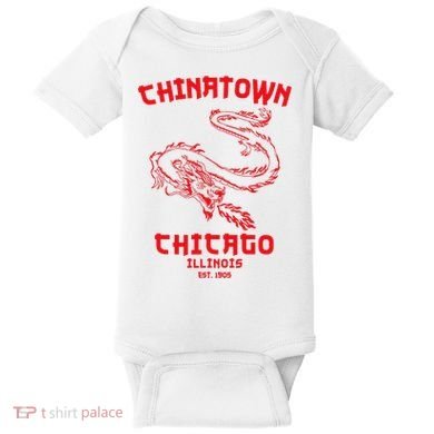 Chicago Chinatown Illinois Chinese American Loop South Side Baby Bodysuit