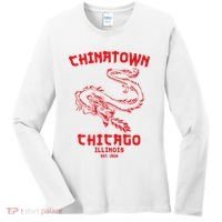 Chicago Chinatown Illinois Chinese American Loop South Side Women's Long Sleeve Shirt thumb 0