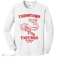 Chicago Chinatown Illinois Chinese American Loop South Side Kids Long Sleeve Shirt thumb 0