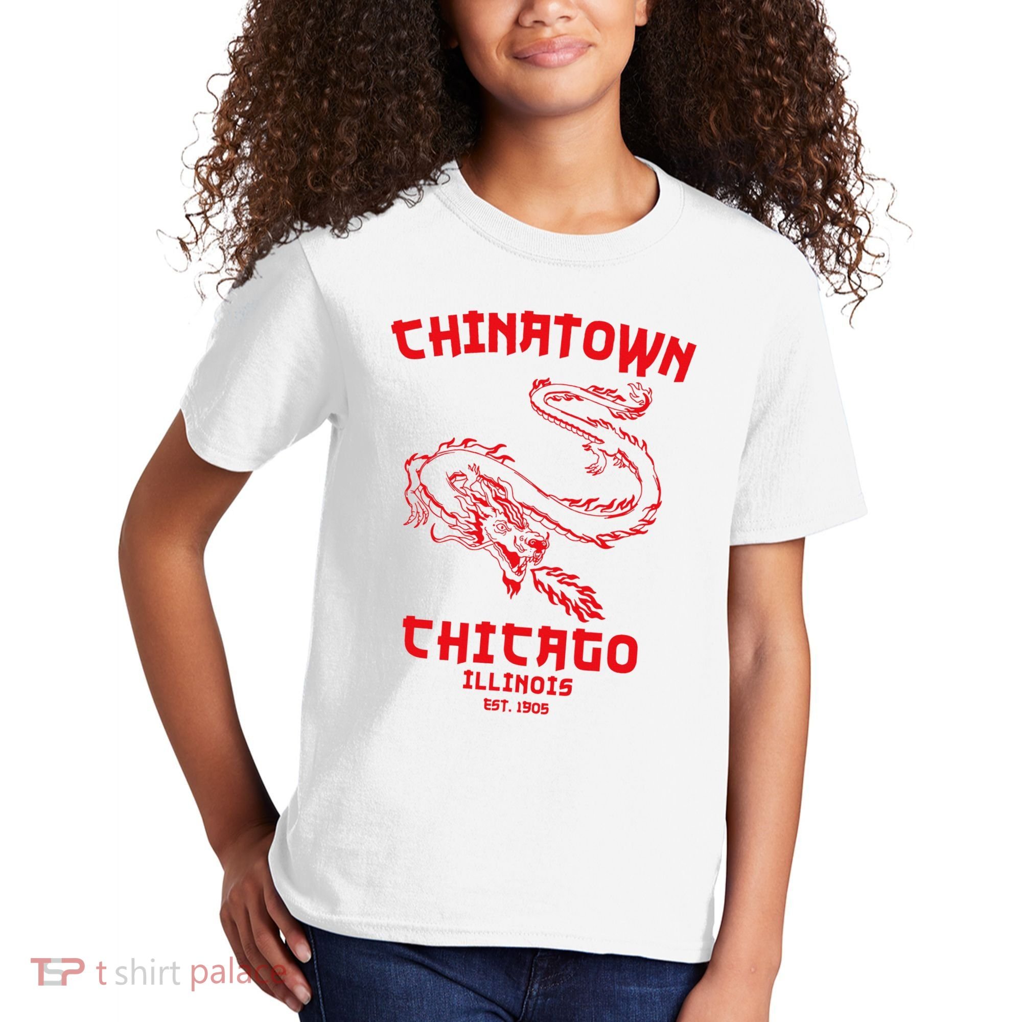 Chicago Chinatown Illinois Chinese American Loop South Side Kids T-Shirt