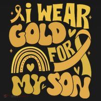 Childhood Cancer I Wear Gold For My Son T-Shirt thumb 7
