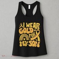 Childhood Cancer I Wear Gold For My Son Women's Tank Top thumb 3
