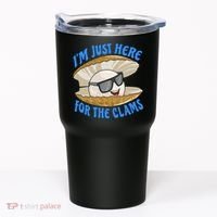 Cool Clam I'm Just Here For The Clams Clambake Steamer Party Tumbler thumb 0