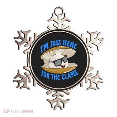 Cool Clam I'm Just Here For The Clams Clambake Steamer Party Ornament