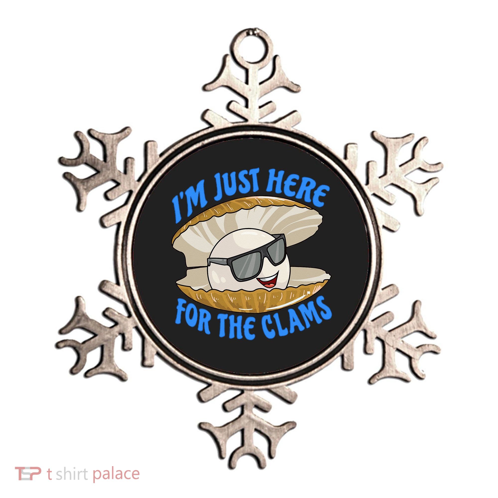 Cool Clam I'm Just Here For The Clams Clambake Steamer Party Ornament