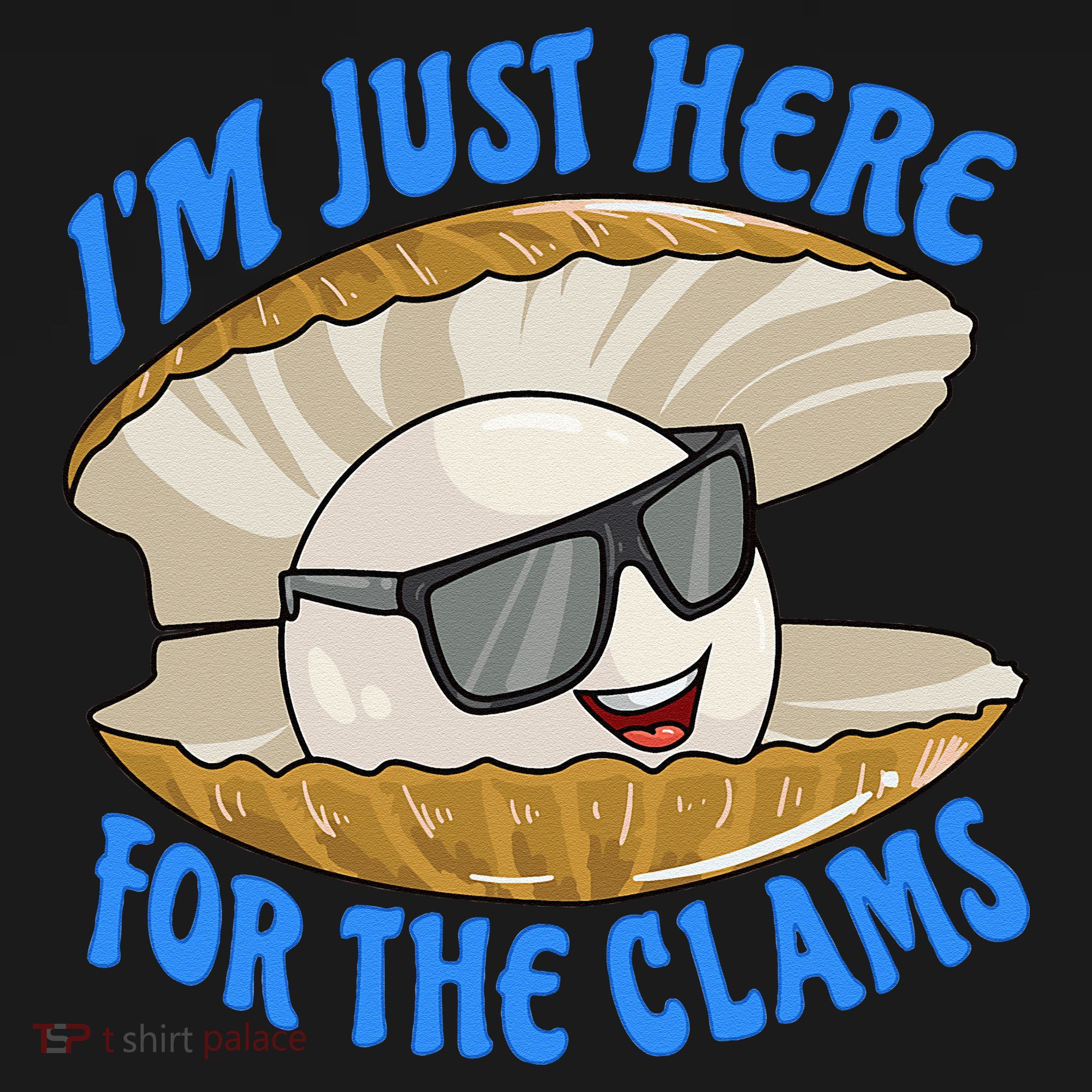 Cool Clam I'm Just Here For The Clams Clambake Steamer Party Women's Tank Top