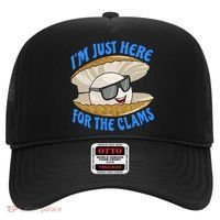 Cool Clam I'm Just Here For The Clams Clambake Steamer Party Hat thumb 0