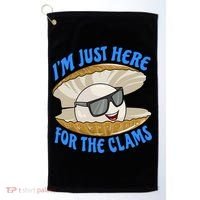 Cool Clam I'm Just Here For The Clams Clambake Steamer Party Golf Towel thumb 0