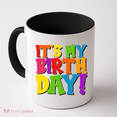 Cute Colorful It's My Birthday Coffee Mug