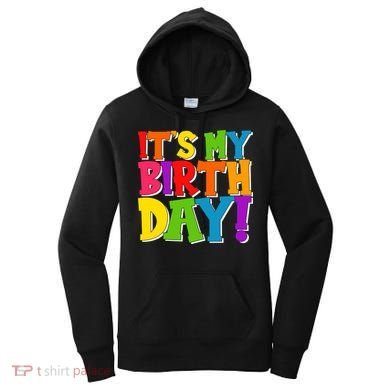 Cute Colorful It's My Birthday Women's Hoodie