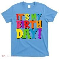 Cute Colorful It's My Birthday T-Shirt thumb 0