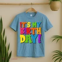 Cute Colorful It's My Birthday T-Shirt thumb 2