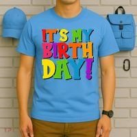 Cute Colorful It's My Birthday T-Shirt thumb 5
