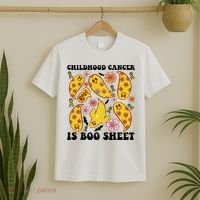 Childhood Cancer Is Boo Sheet Cancer Awareness Month Halloween T-Shirt thumb 2
