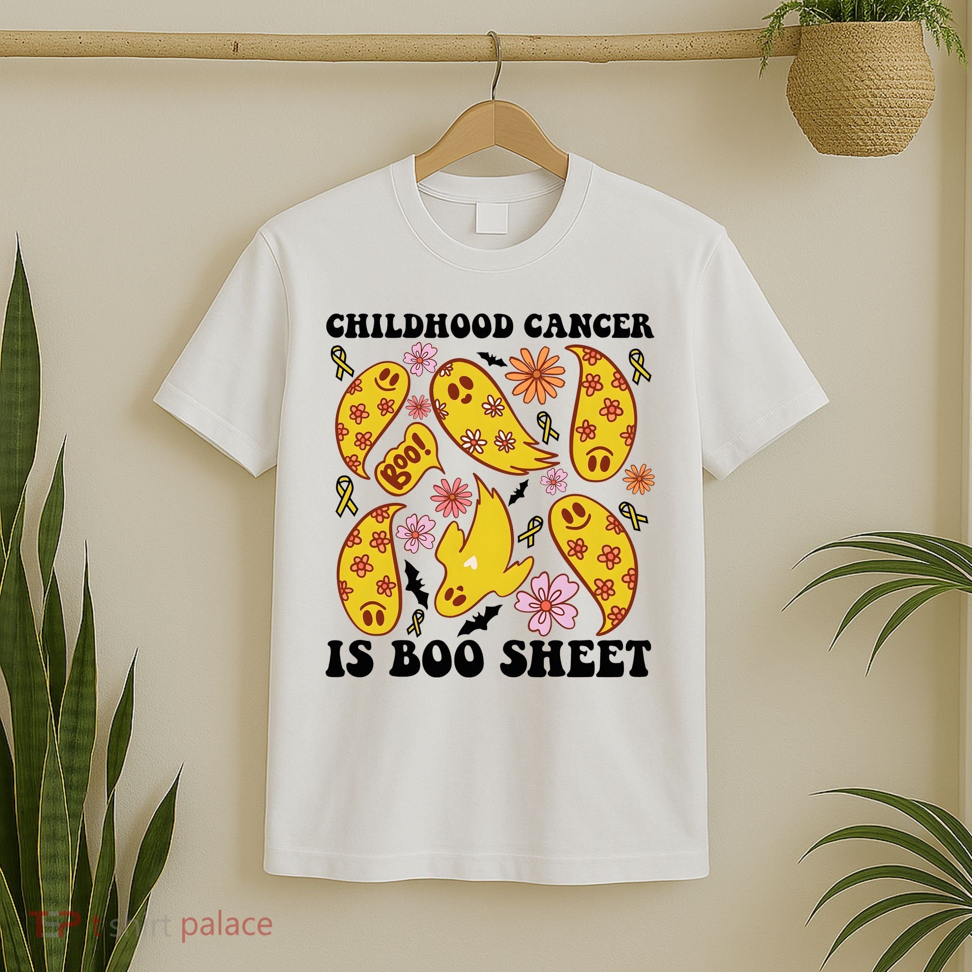 Childhood Cancer Is Boo Sheet Cancer Awareness Month Halloween T-Shirt