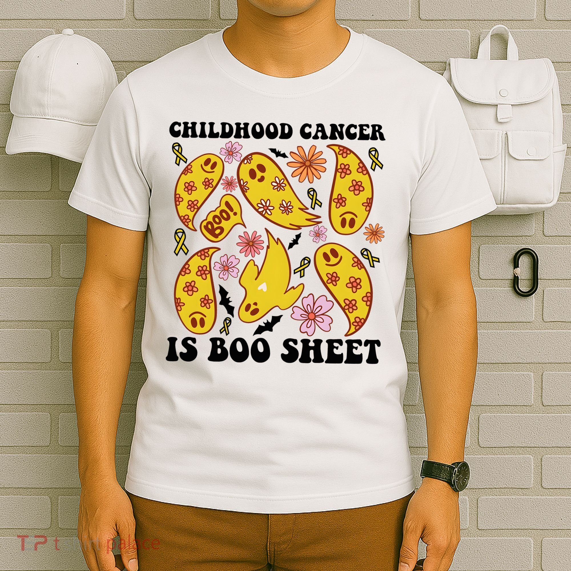 Childhood Cancer Is Boo Sheet Cancer Awareness Month Halloween T-Shirt