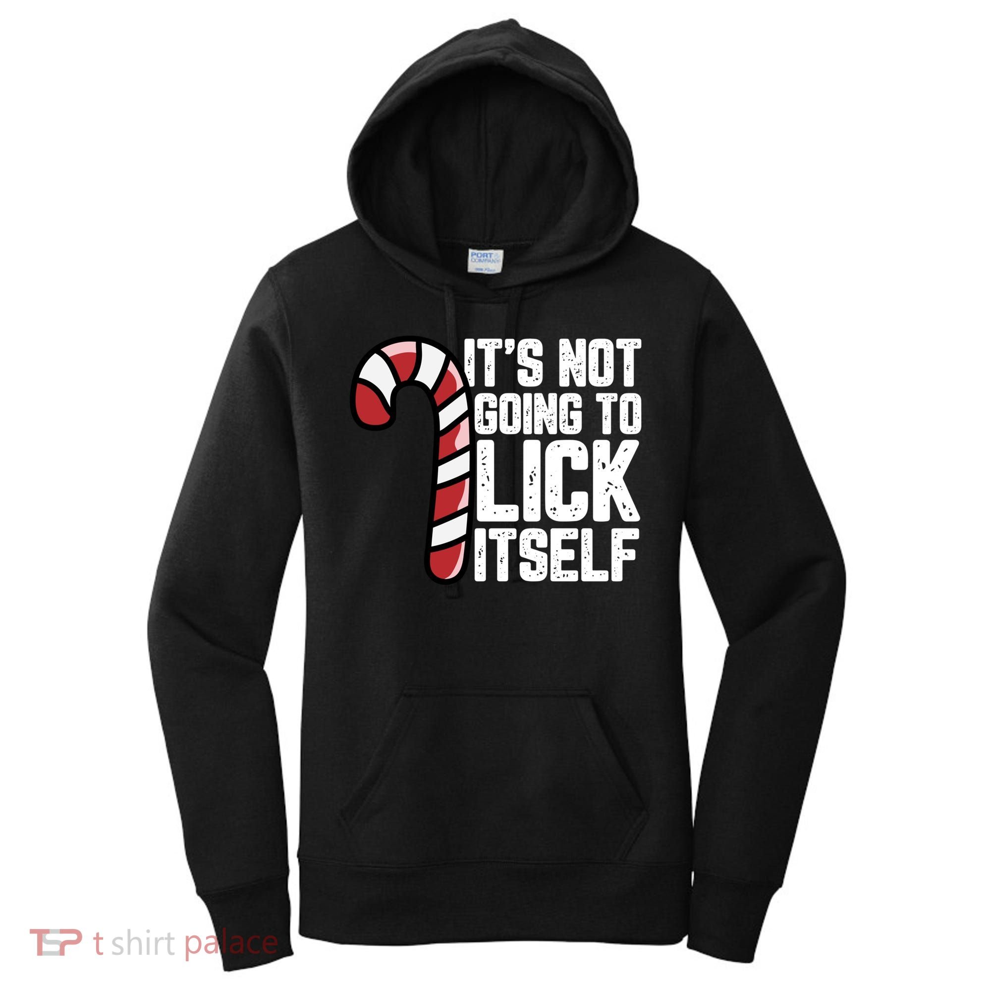 Candy Cane Inappropriate Adult Humor Funny Christmas Funny Gift Women's Hoodie