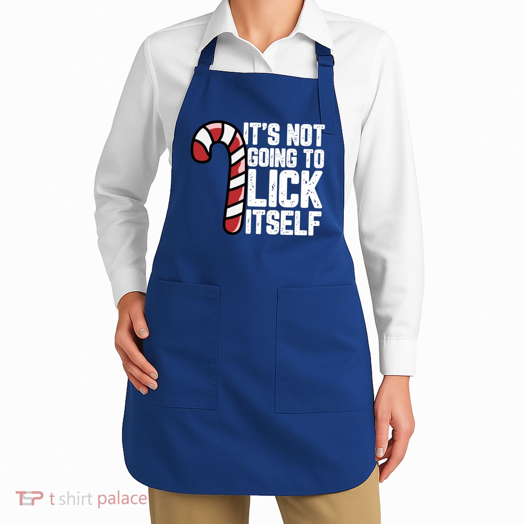 Candy Cane Inappropriate Adult Humor Funny Christmas Funny Gift Apron