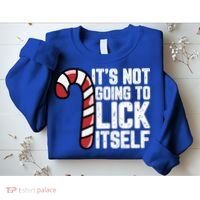 Candy Cane Inappropriate Adult Humor Funny Christmas Funny Gift Sweatshirt thumb 2