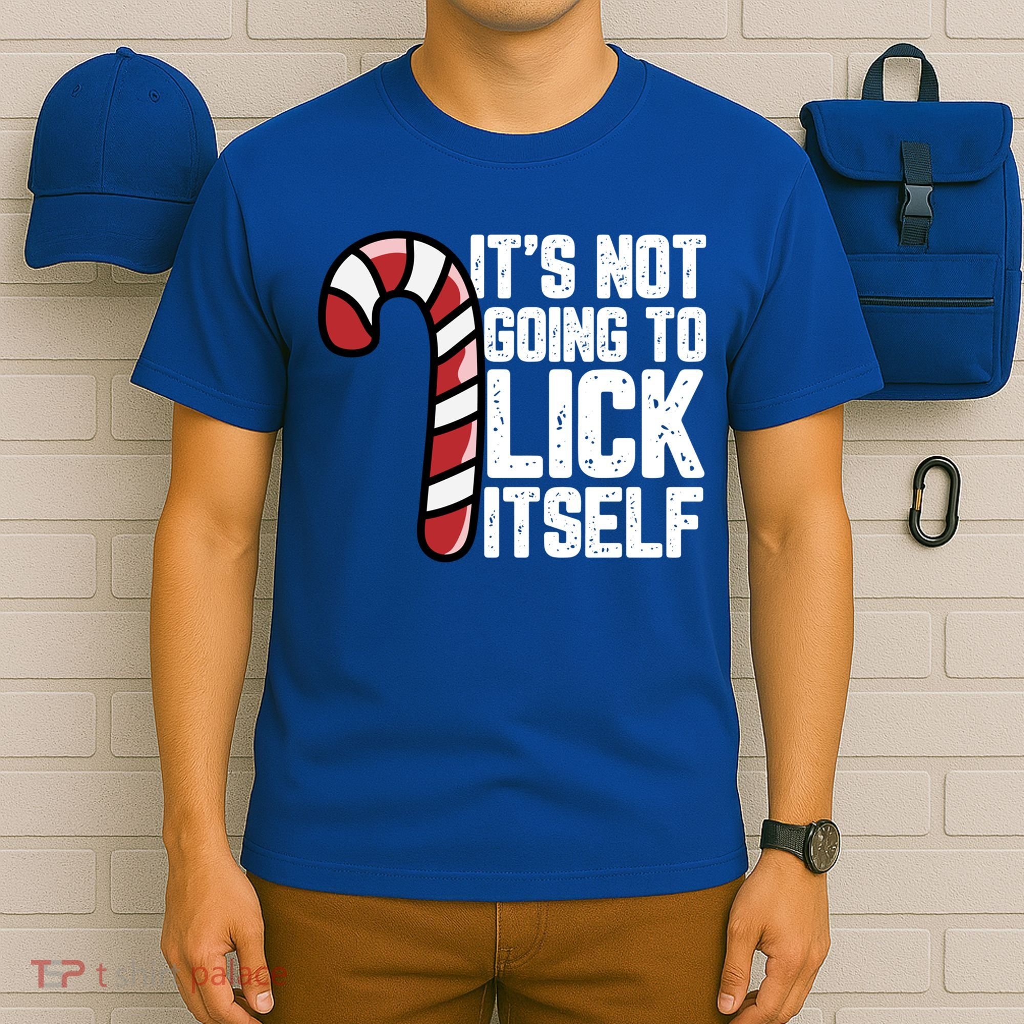 Candy Cane Inappropriate Adult Humor Funny Christmas Funny Gift T-Shirt