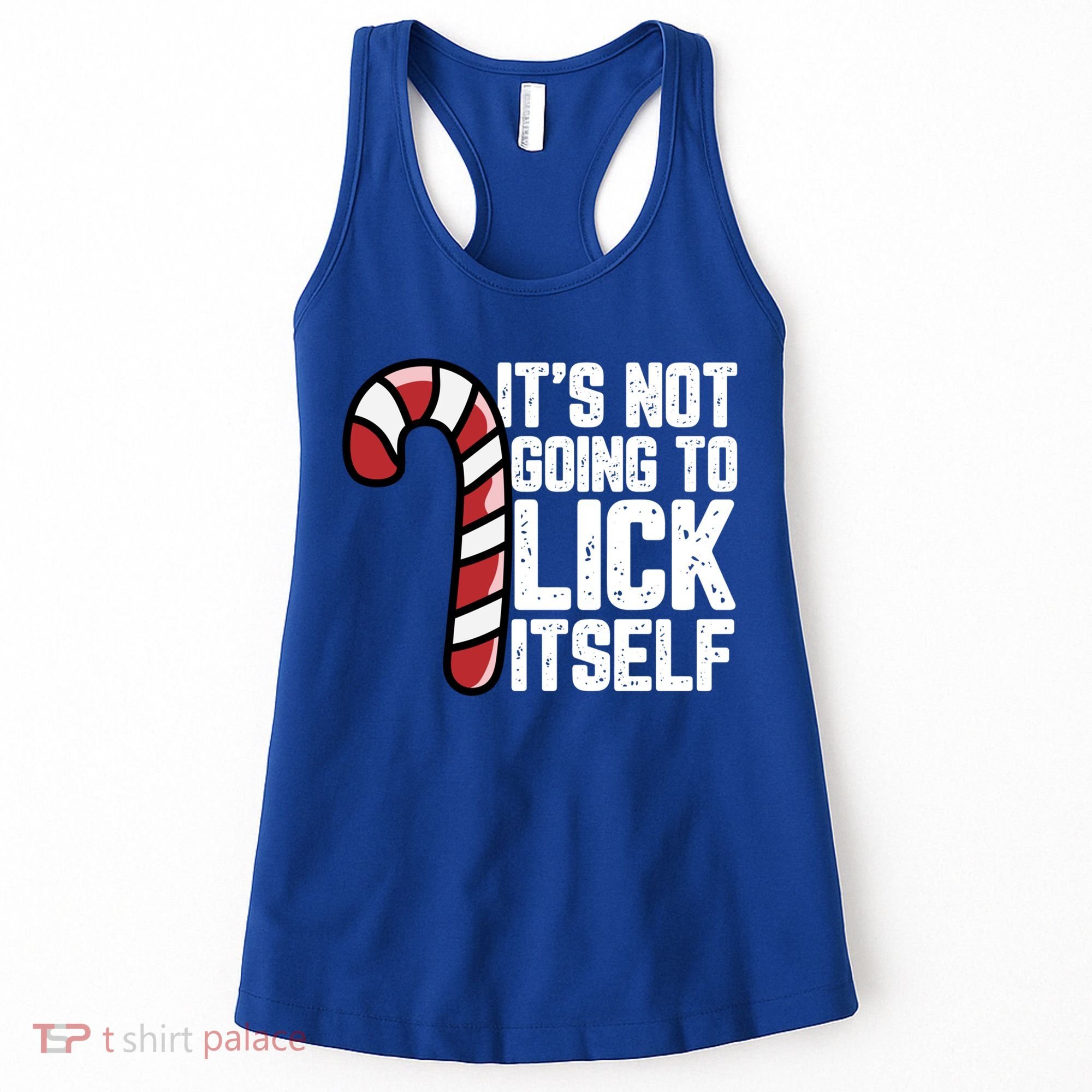 Candy Cane Inappropriate Adult Humor Funny Christmas Funny Gift Women's Tank Top
