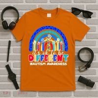 Cute Colorful It's Ok To Be Different #Autism Awareness T-Shirt thumb 5