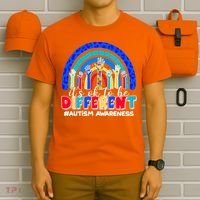 Cute Colorful It's Ok To Be Different #Autism Awareness T-Shirt thumb 6