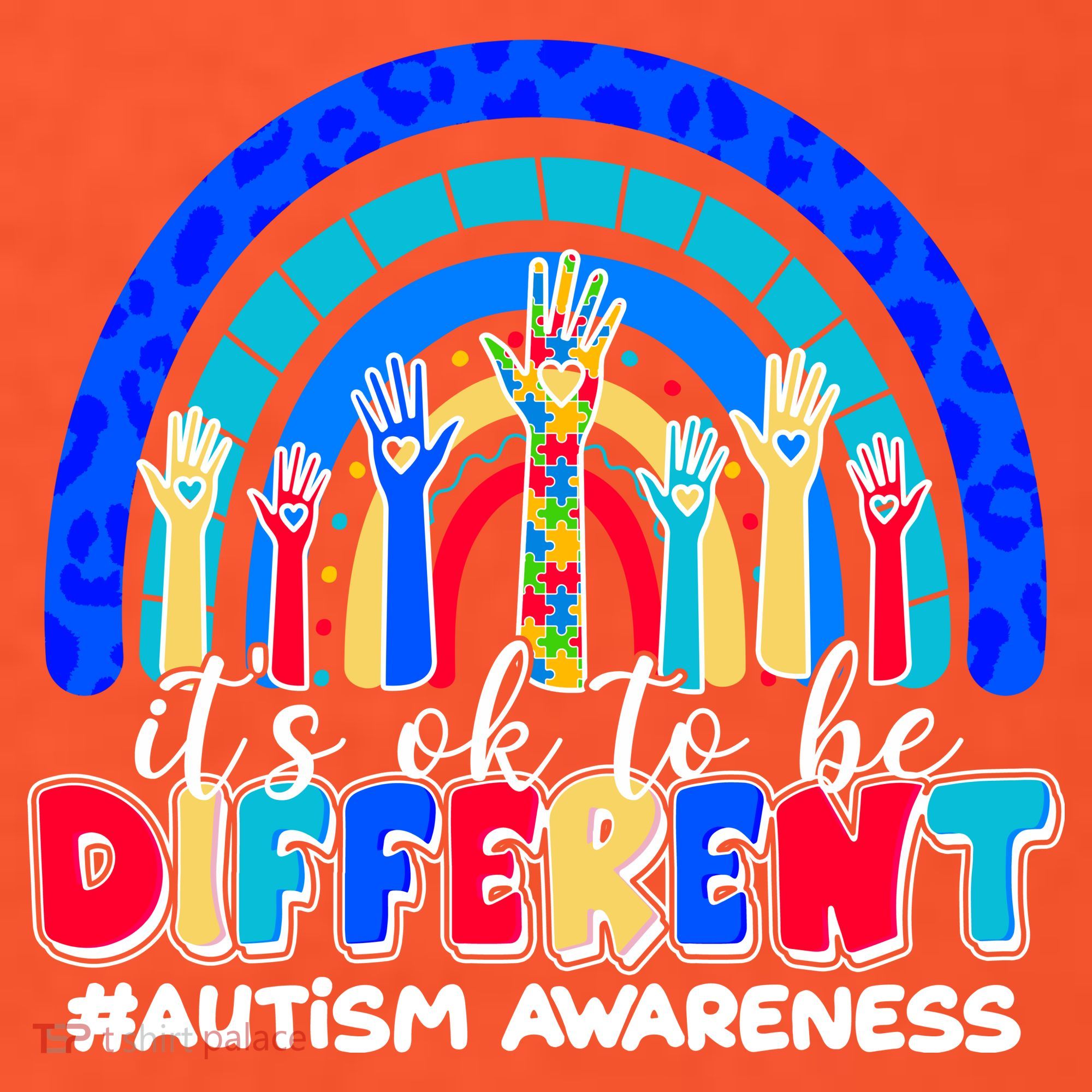 Cute Colorful It's Ok To Be Different #Autism Awareness T-Shirt
