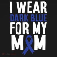 Colon Cancer I Wear For Mom Colon Cancer Support Ornament thumb 1