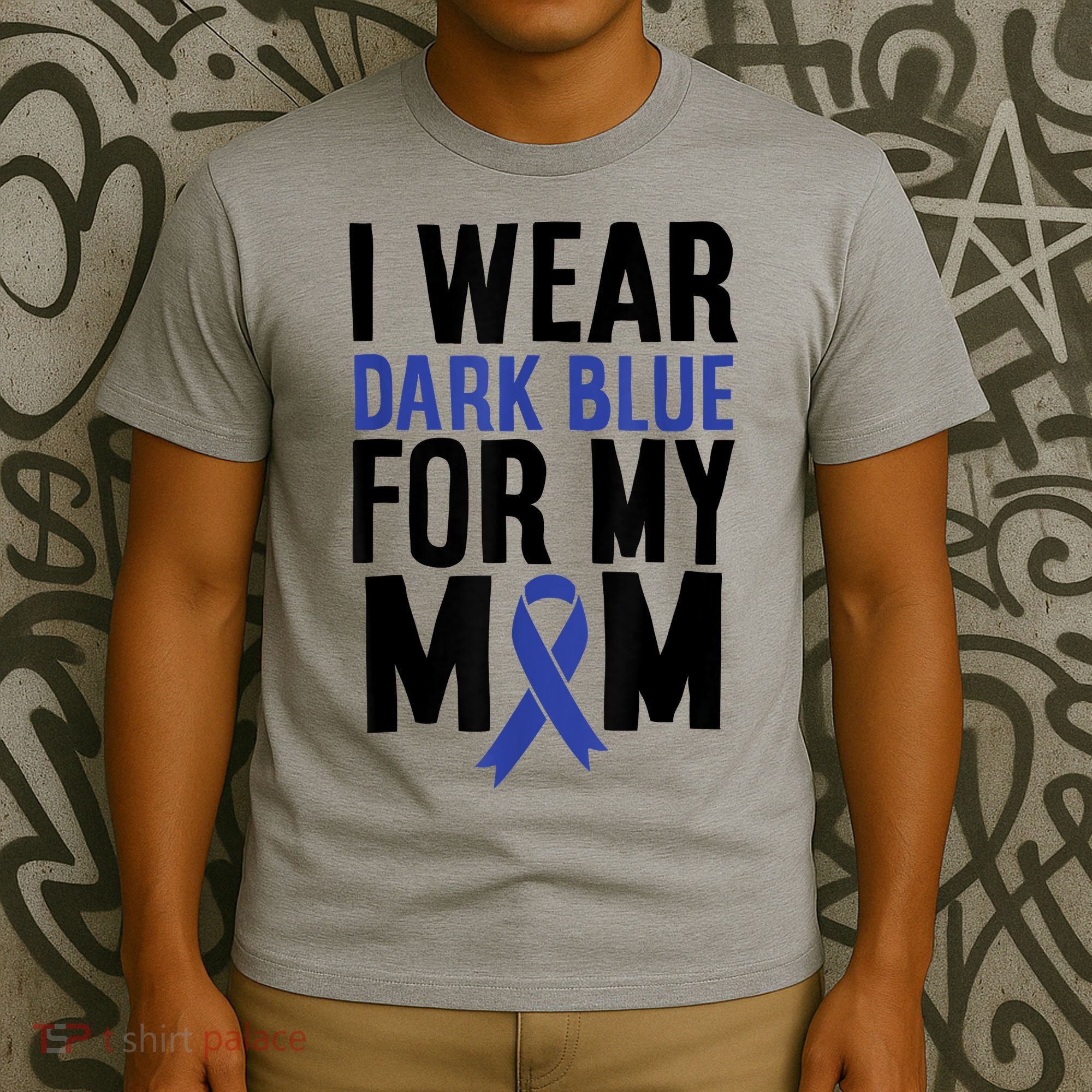 Colon Cancer I Wear For Mom Colon Cancer Support T-Shirt