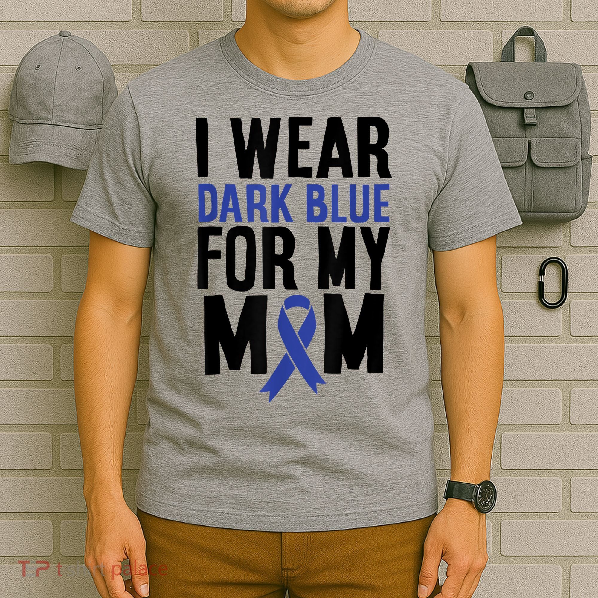 Colon Cancer I Wear For Mom Colon Cancer Support T-Shirt