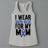 Colon Cancer I Wear For Mom Colon Cancer Support Women's Tank Top thumb 3