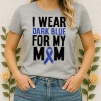 Colon Cancer I Wear For Mom Colon Cancer Support Women's T-Shirt thumb 2