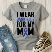 Colon Cancer I Wear For Mom Colon Cancer Support Women's T-Shirt thumb 3