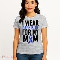 Colon Cancer I Wear For Mom Colon Cancer Support Women's T-Shirt thumb 4
