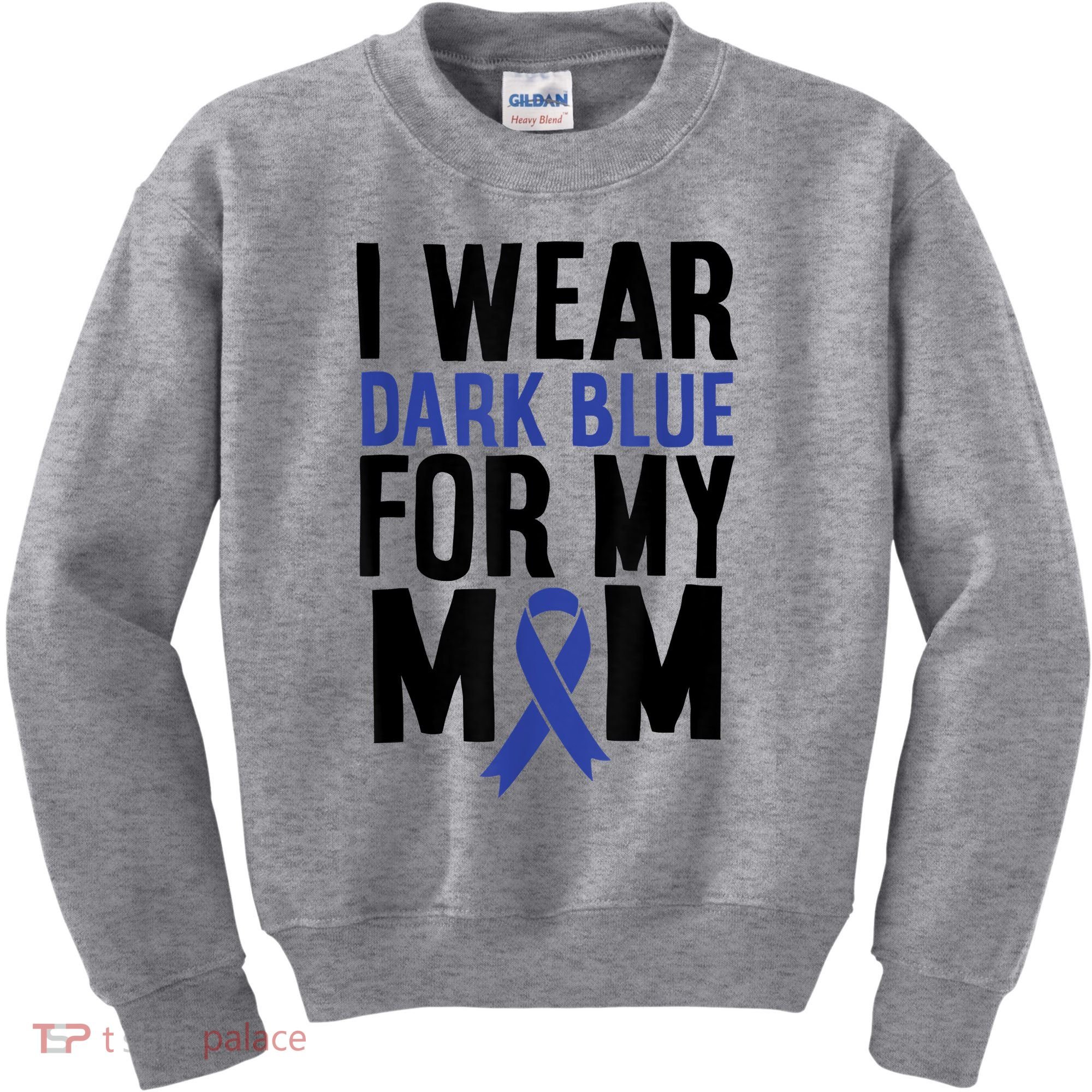 Colon Cancer I Wear For Mom Colon Cancer Support Kids Sweatshirt