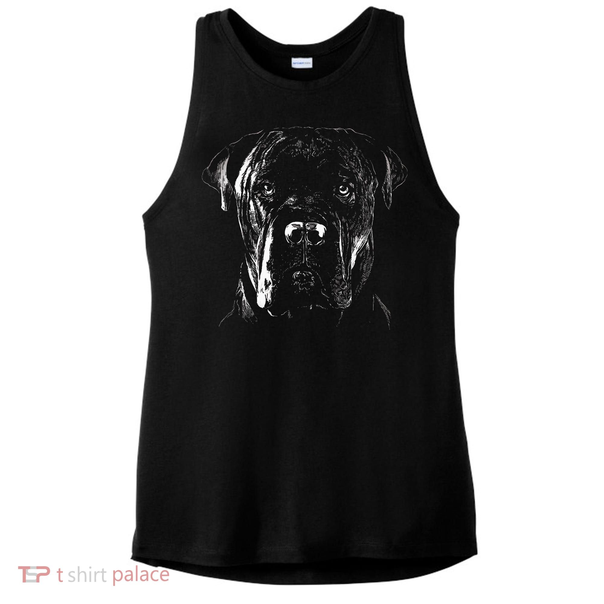 Cane Corso Italiano Pet Dog Lover Ladies PosiCharge Tri-Blend Wicking Tank
