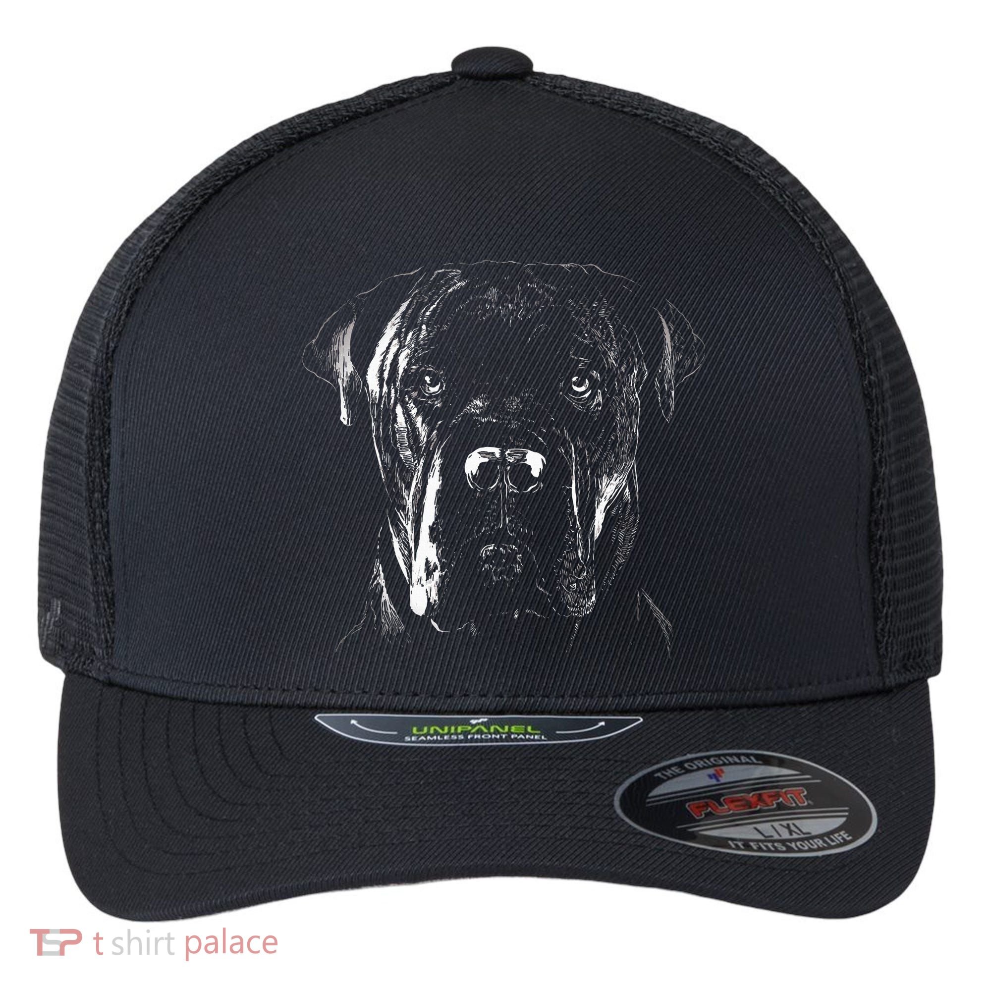 Cane Corso Italiano Pet Dog Lover Flexfit Unipanel Trucker Cap