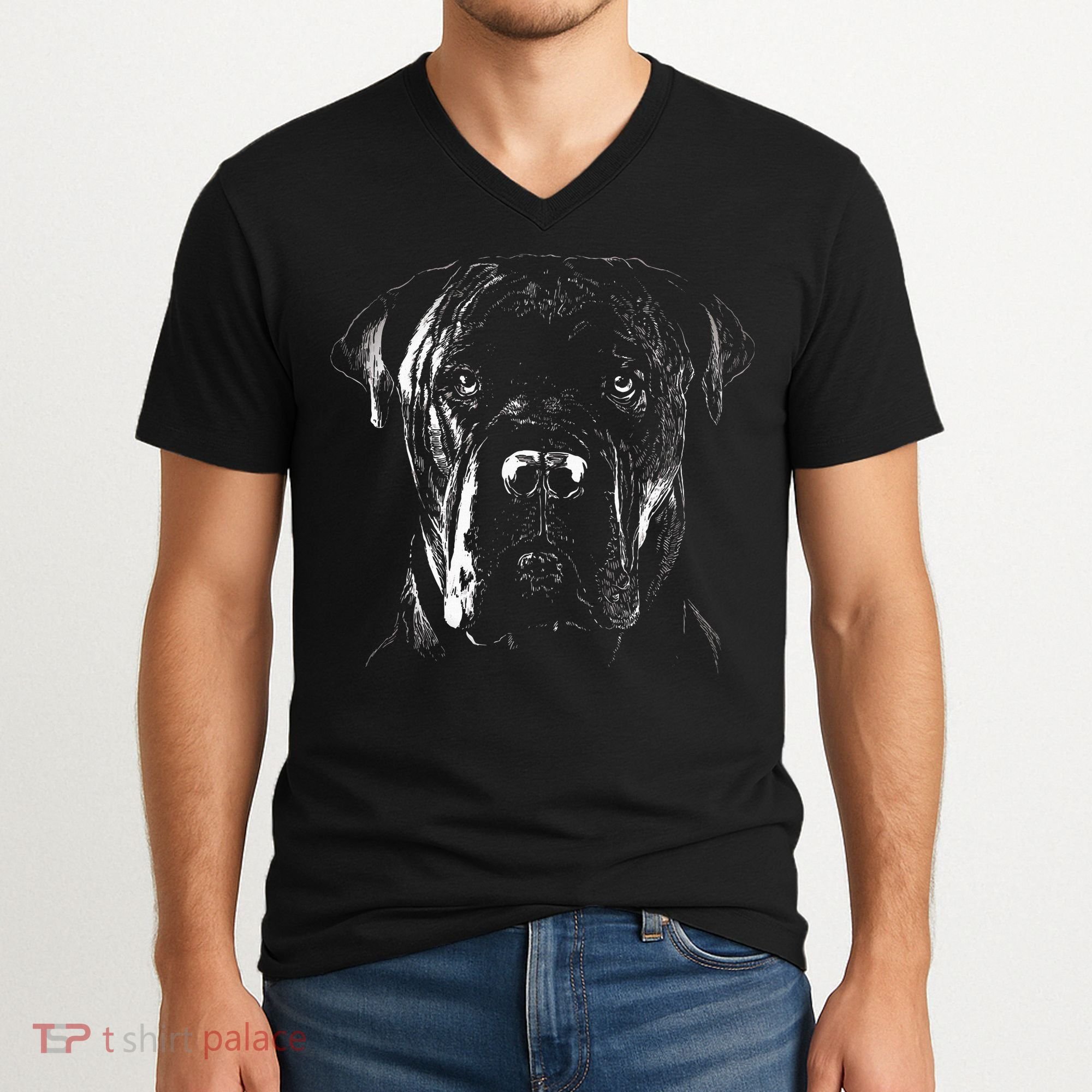Cane Corso Italiano Pet Dog Lover V-Neck T-Shirt