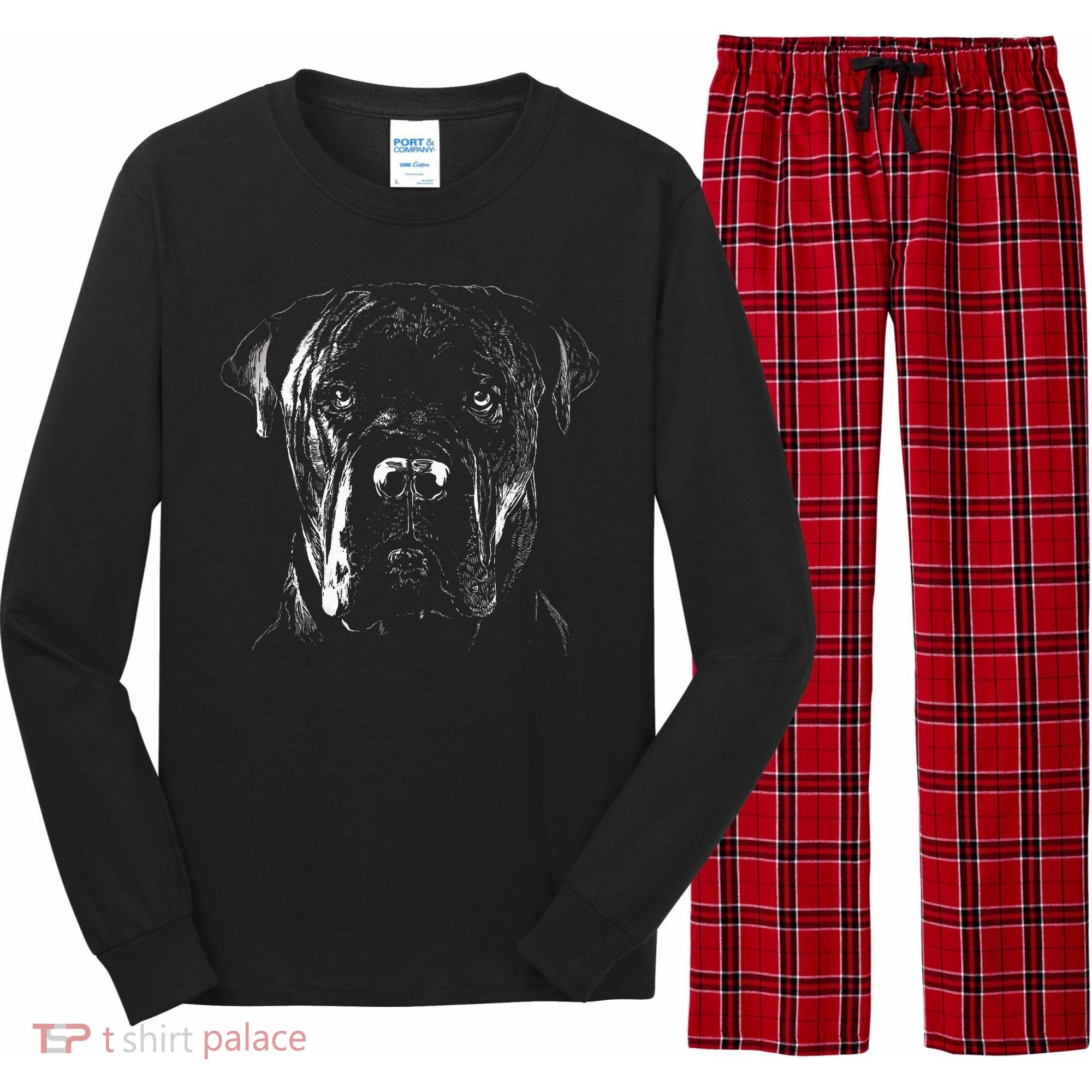 Cane Corso Italiano Pet Dog Lover Long Sleeve Pajama Set
