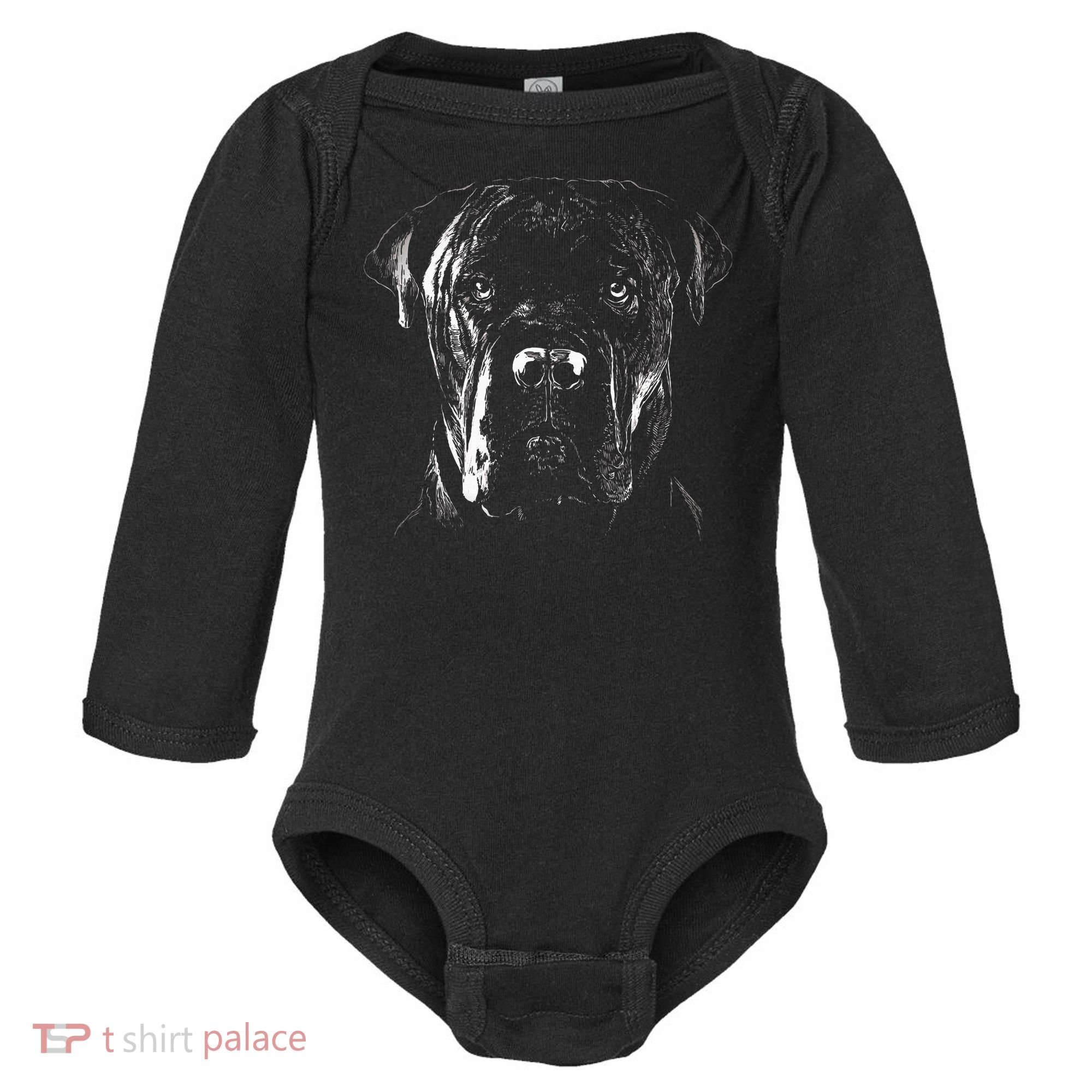 Cane Corso Italiano Pet Dog Lover Baby Long Sleeve Bodysuit