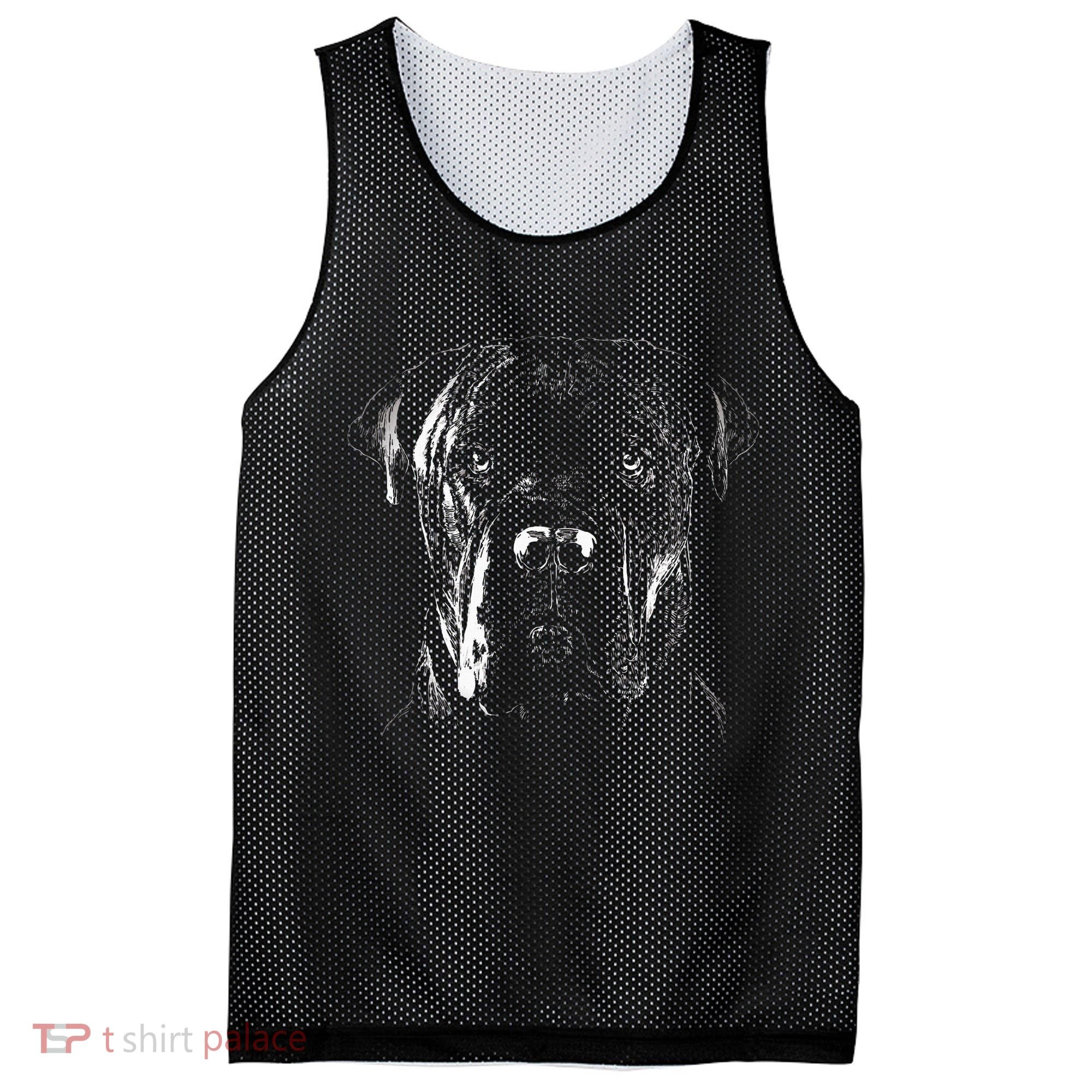 Cane Corso Italiano Pet Dog Lover Mesh Reversible Basketball Jersey Tank
