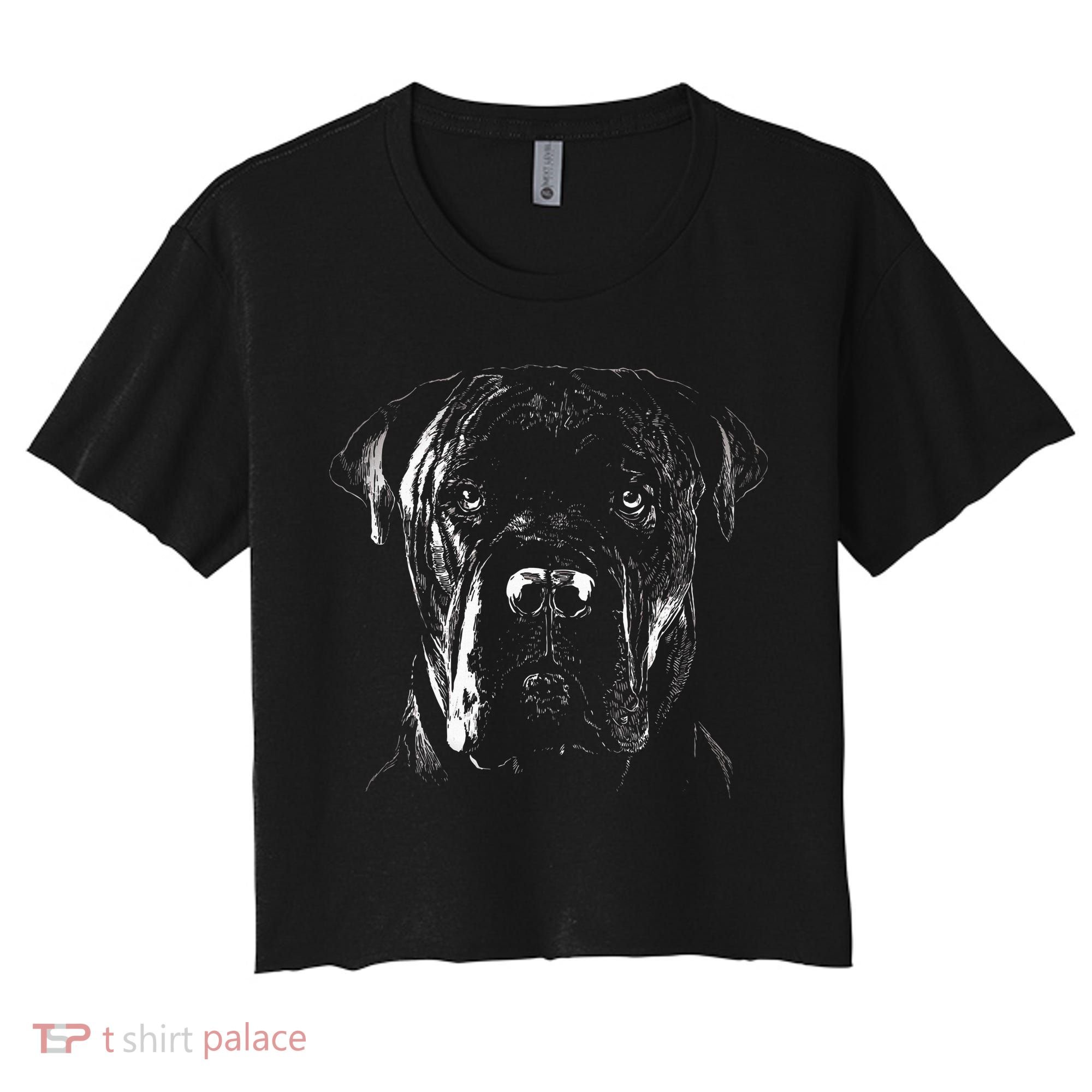 Cane Corso Italiano Pet Dog Lover Women's Crop Top Tee
