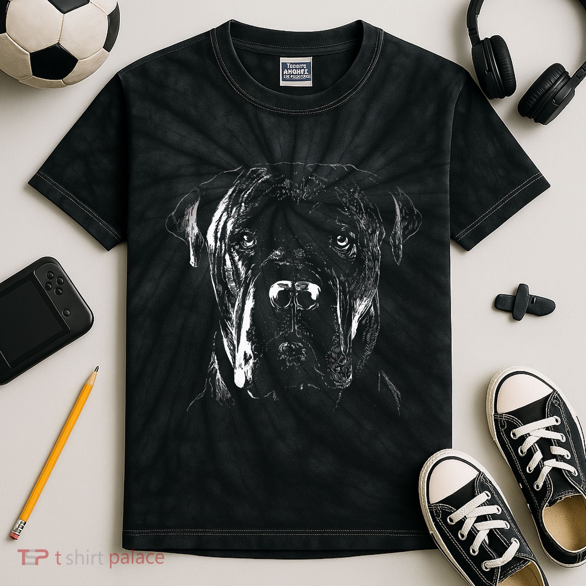 Cane Corso Italiano Pet Dog Lover Kids Tie-Dye T-Shirt