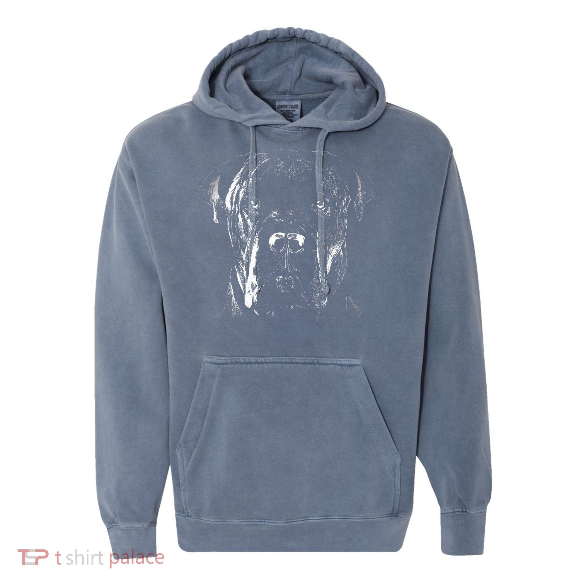 Cane Corso Italiano Pet Dog Lover Comfort Colors Garment-Dyed Hooded Sweatshirt